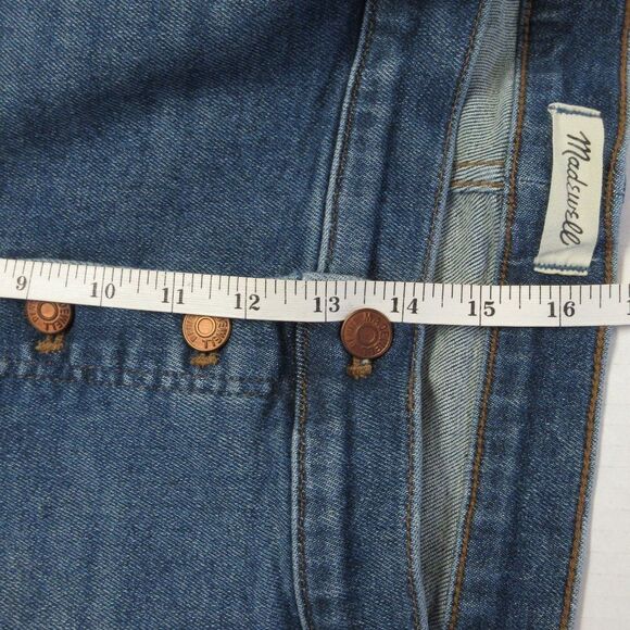 MADEWELL 10" High-Rise Skinny Raw Hem Denim Jeans Womens Plus Size 37 Button Fly - Picture 11 of 13